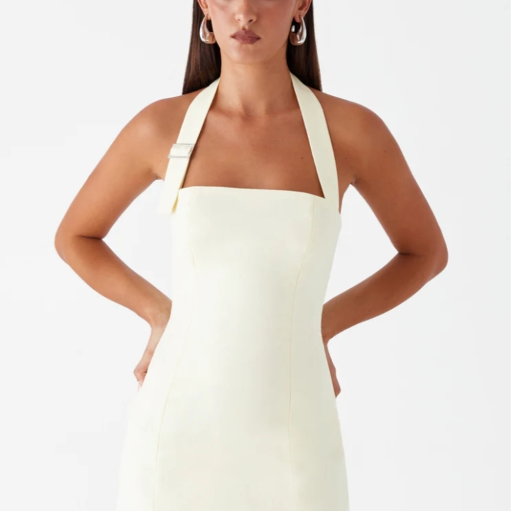 Peppermayo Strapless Cream Dress NWT. Will Not Take Out Of The Bag.
